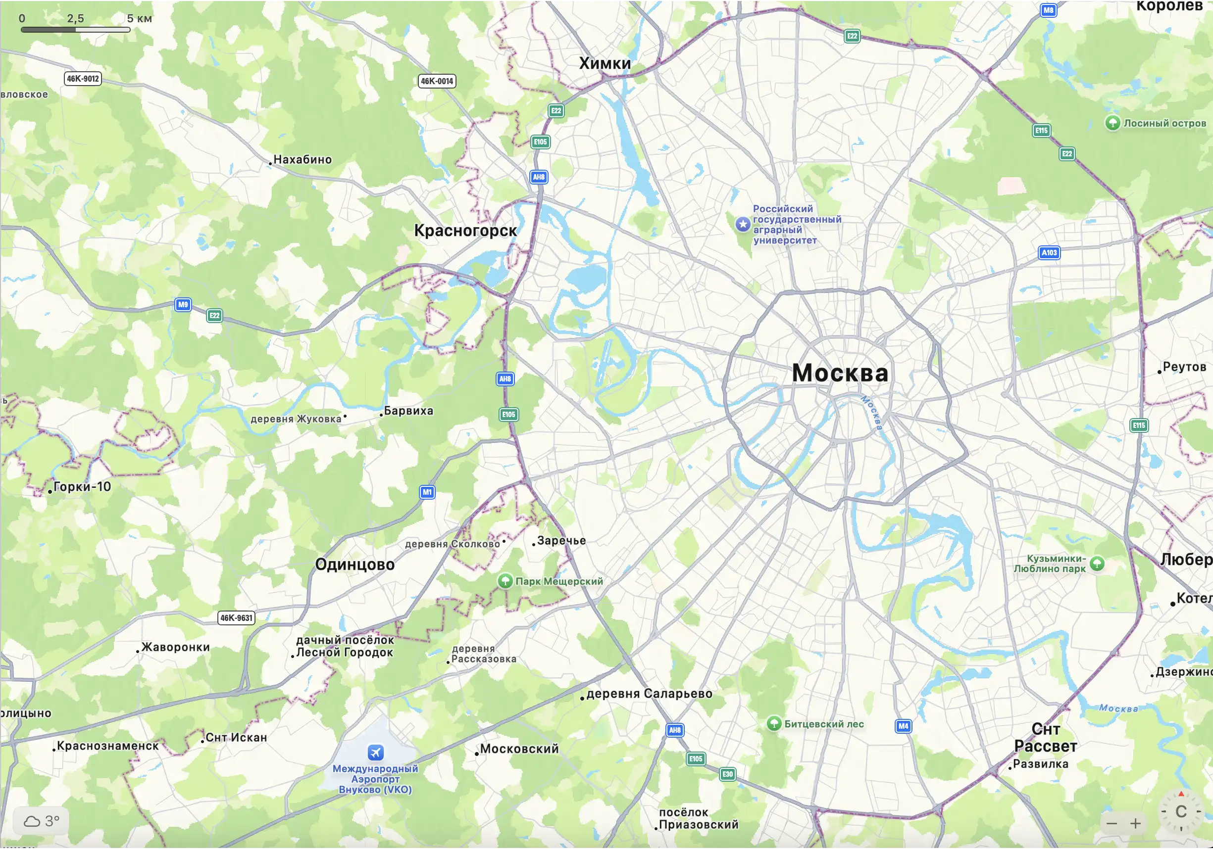 Определение текущего местоположения через спутник 